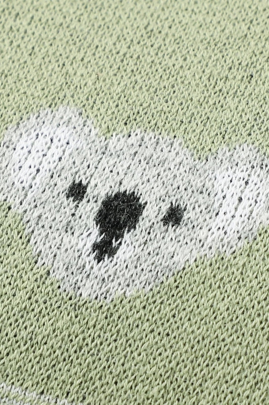 Kız Ve Erkek Bebek Için Triko Örgü Bebek Battaniyesi Mint Koala 90cm X110cm - battani.co