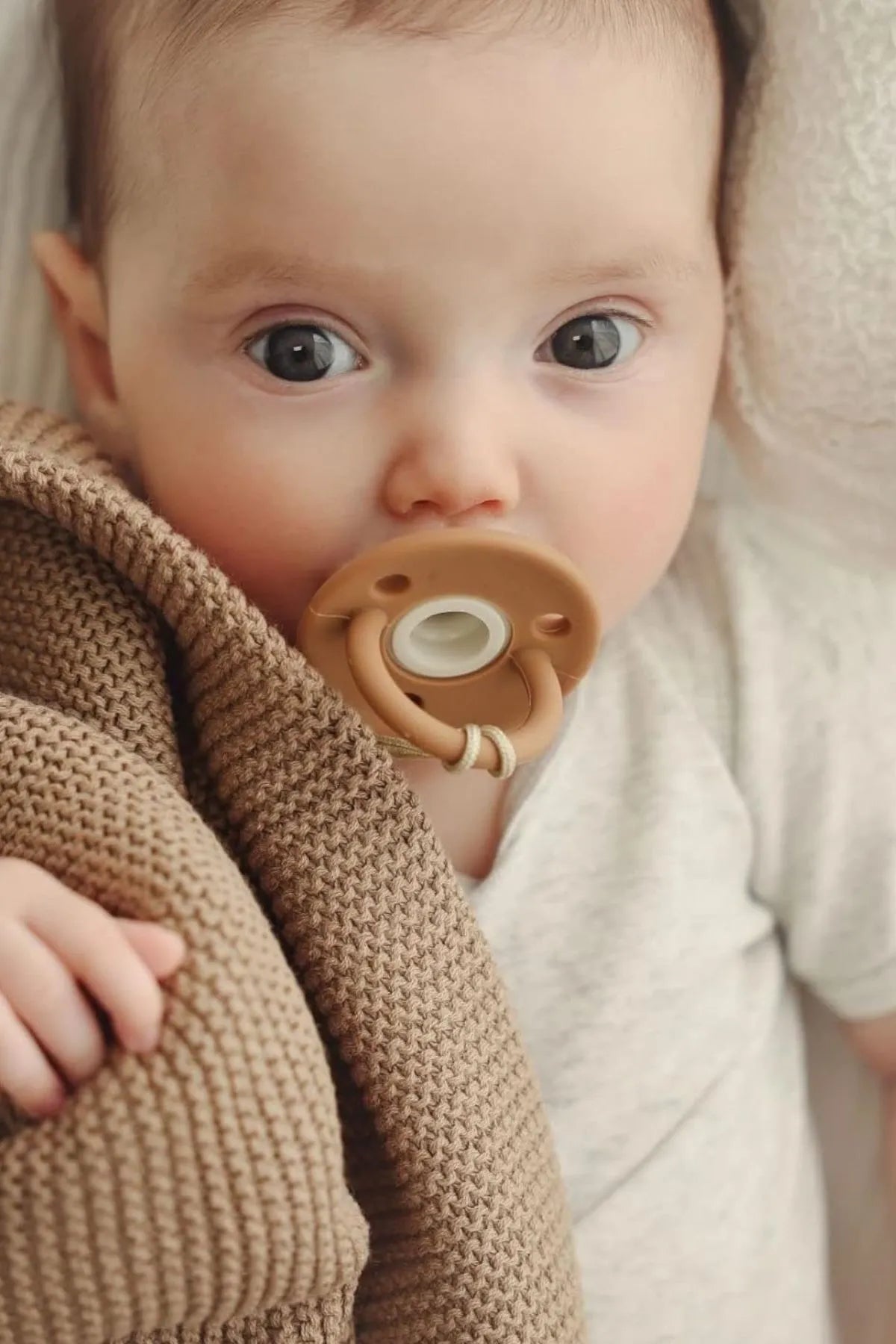 Kız Ve Erkek Bebek Için Örgü Bebek Battaniyesi Basics Kahve - battani.co