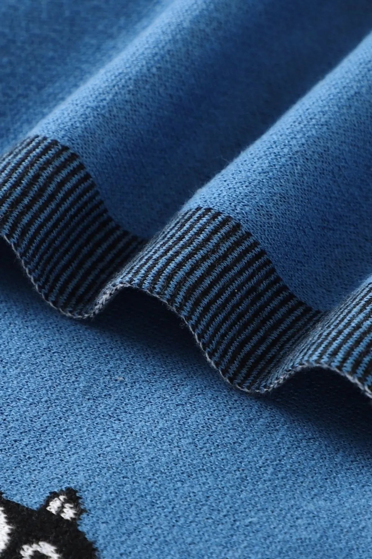 Kız Ve Erkek Bebek Için Örgü Bebek Battaniyesi Pingu Mavi - battani.co