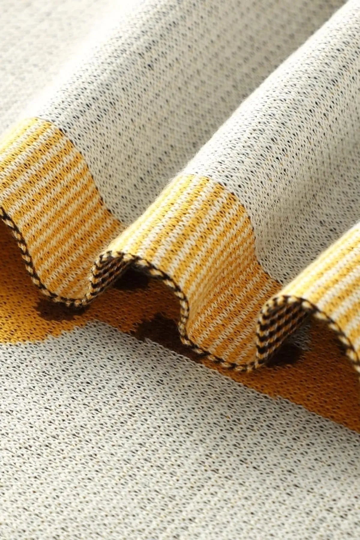 Kız Ve Erkek Bebek Için Örgü Bebek Battaniyesi Züry Sarı - battani.co