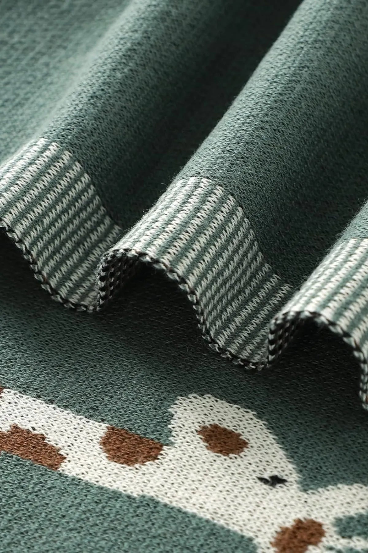 Kız Ve Erkek Bebek Için Örgü Bebek Battaniyesi Züry Yeşil - battani.co