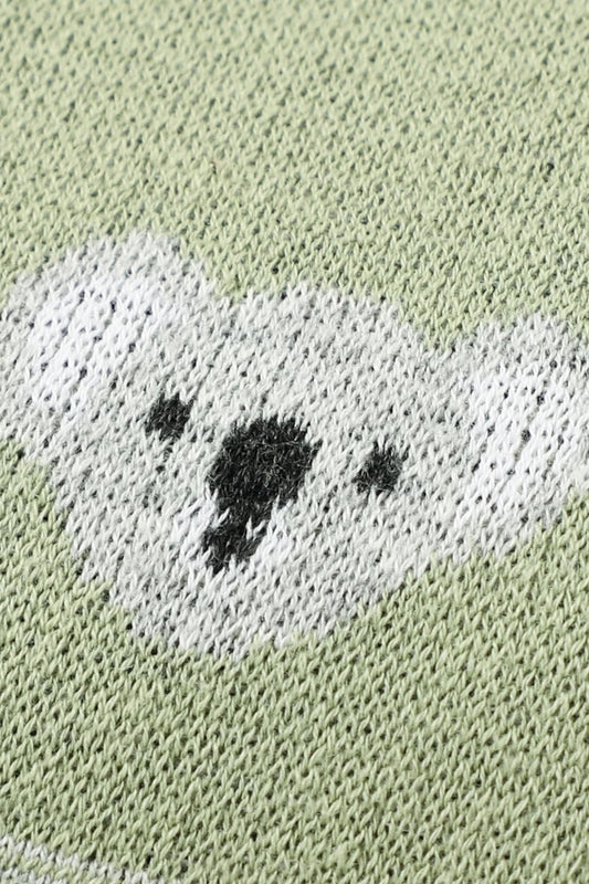 Kız Ve Erkek Bebek Için Triko Örgü Bebek Battaniyesi 85cm X85cm Açık Yeşil Koalacık - battani.co