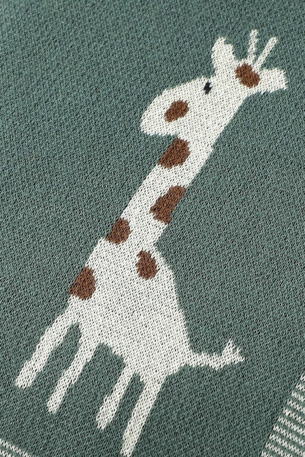 Kız Ve Erkek Bebek Için Triko Örgü Bebek Battaniyesi 85cm X85cm Yeşil Züry - battani.co