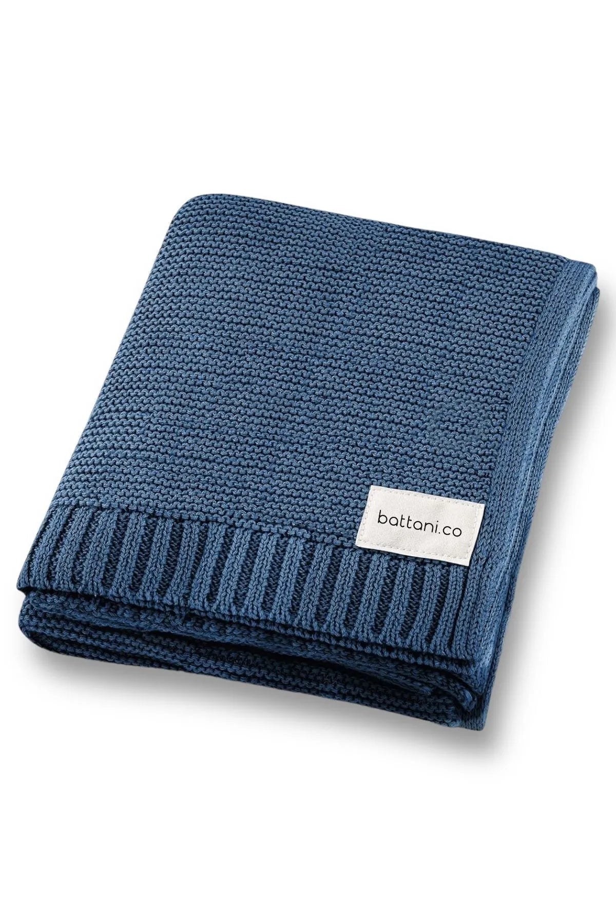 Kız Ve Erkek Bebek Için Örgü Bebek Battaniyesi Basics Indigo - battani.co