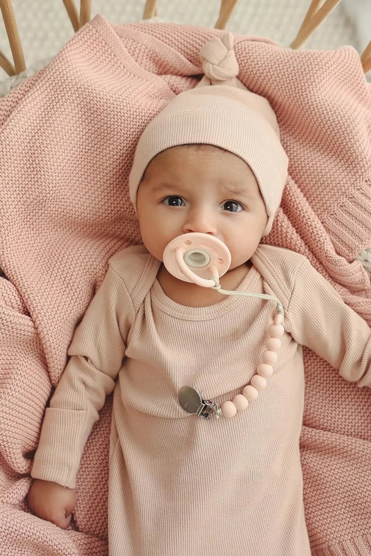 Kız Ve Erkek Bebek Için Örgü Bebek Battaniyesi Basics Pembe - battani.co